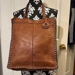 Harbor 2nd Frame North South leather Tote